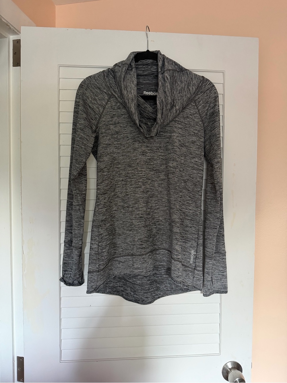 Reebok Gray Space-Dye Pullover Hoodie